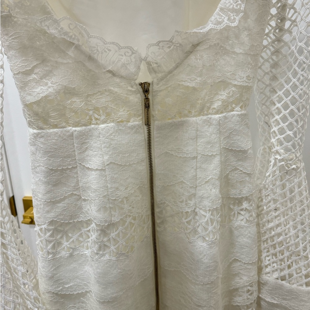 Revolve Bronx and Banco size 2 Elegant White Lace Dress - Picture 6 of 8